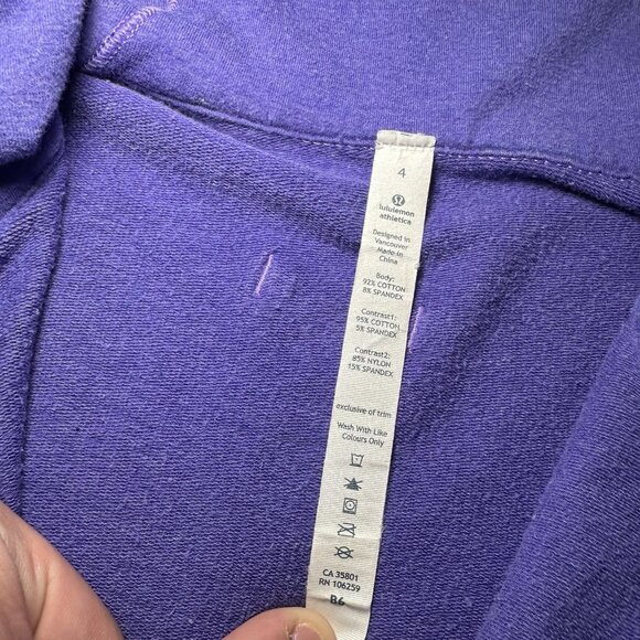 LULULEMON Voyage Hoodie Full Zip Womens Size 4 Power Purple Running Hiking Dance - Picture 4 of 13